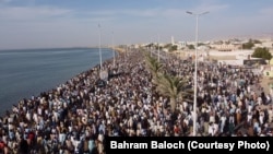 د بلوچستان په ساحلي ښار ګوادر کې زرګونو ځايي وګړو د خپلو حقونو لپاره د ۲۰۲۱ز کال د ډېسېمبر پر ۱۰مه لاريون کړی وو.