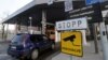 A car enters a border-crossing point with Russia in Narva, Estonia. (file photo)
