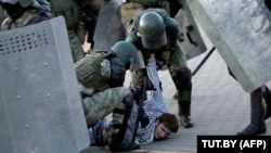 Tens of thousands have been detained in Belarus after mass protests triggered by the result of the August 2020 election. (file photo)