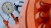 Инструмент мониторинга на газораспределительном трубопроводе в Берегдароче в Венгрии, одном из нескольких пунктов, через которые российский газ пересекает Европейский союз