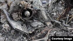 Images published by media in Transdniester claimed that a kamikaze drone hit a helicopter near Tiraspol.