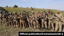 1-я асобная дэсантна-штурмавая рота беларусаў ва Ўкраіне, фота t.me/sahashchik