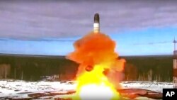 An intercontinental ballistic missile is launched from Plesetsk in Russia's northwest. (file photo)