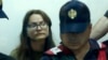 Svetlana Timofeyeva in an Albanian courtroom in August.