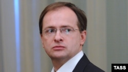 Russia -- Culture Minister Vladimir Medinsky at a meeting of newly appointed government ministers, Moscow, 21May2012