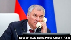 Rus parlamentiniň aşaky palatasynyň spikeri Wýaçeslaw Wolodin