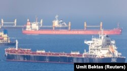 A cargo ship carrying grain in the Black Sea near Istanbul. (file photo)