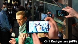 Алексей Навальный, 17 гыйнвар 2021 ел, Мәскәүнең Шереметьево һава аланында тоткарлау. 