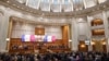 Ședințele camerelor reunite ale Parlamentului României organizate pentru asumarea răspunderii Guvernului pe Pachetul II de măsuri fiscal-bugetare. București, 1 septembrie 2025. 