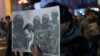 A protest march in memory of Artur Sarkisian in Yerevan on March 16.