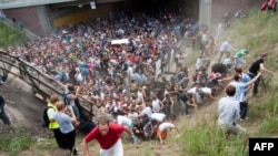 Imagine de la catastrofa de la Duisburg