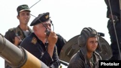 Nagorno-Karabakh - Nagorno-Karabakh army in training, 2005.