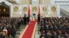 Аляксандар Лукашэнка на цырымоніі інаўгурацыі, Менск, Беларусь, 25 сакавіка 2025 году