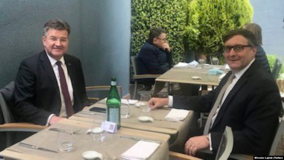 Lajčak i Palmer u Briselu 26. maja 2021