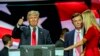 U.S. President Donald Trump, then on the campaign trail, on stage with Paul Manafort, his former campaign chairman, on July 21, 2016.