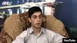Azerbaijan -- A video screenshot of Manvel Saribekian's interview with an Azerbaijani TV channel, 17Sep2010