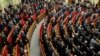 Депутаты Верховной Рады Украины почтили минутой молчания погибших участников митингов протеста в Киеве на внеочередной сессии во вторник, 28 января 2014