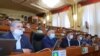 Жогорку Кеңештин жыйындар залы. 15-апрель, 2020-жыл.
