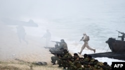 Эпизод учений Trident Juncture на территории Португалии. 5 ноября 2015 года.