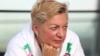 Valeria Hontareva speaks during an interview in London on September 14.