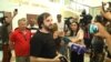 Armenia -- Areg Kyureghian speaks to reporters after being set free by a court in Yerevan, 6 June 2018.