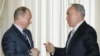 Presidents Putin (left) and Nazarbaev at a meeting earlier this year