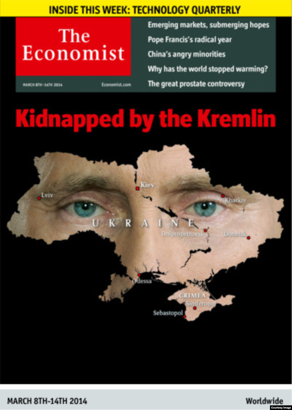 Брытанскі The Economist: «Украдзена Крамлём»