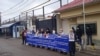 The protest near the Chinese Consulate in Almaty