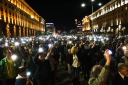Protesters rally against the election of Ivan Geshev as prosecutor-general.