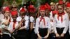 Донецк, просоветское мероприятие с участием детей, май 2016 года