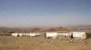 A camp for refugees near the Tajik city of Khorugh, close to the Afghan border.