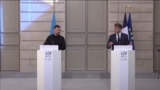 France - Ukrainian President Volodymyr Zelenskyy met with his French counterpart Emmanuel Macron - screen grab Reuters