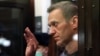 Russian opposition activist Aleksei Navalny at a Moscow court hearing in February.