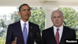 Președintele Barack Obama premierul israelian Benjamin Netanyahu fac declarații după întrevederea de miercuri la Casa Albă