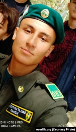 Покойный солдат Бобир Мирзаев.