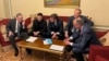 Европските лидери разговараа телефонски со американскиот претседател Доналд Трамп во Киев, 4 септември 2025 година