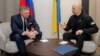  Slovak Prime Minister Robert Fico (left) and Ukrainian counterpart Denys Shmyhal hold talks in Uzhhorod on October 7.