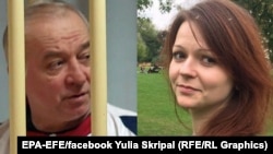 Sergei Skripal and his daughter Yulia (file photos)