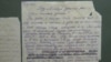 This letter from a Gulag prisoner in the Tomsk exhibition shows the work of the censor's pen.