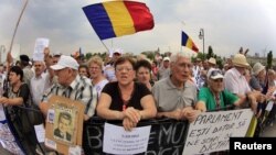 Protestatari anti-Băsescu, Bucureşti 27 august 2012