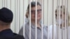 Viktar Babaryka appears in court in Minsk in July 2021.