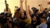 The demonstrators stormed Yerevan's City Hall on May 16