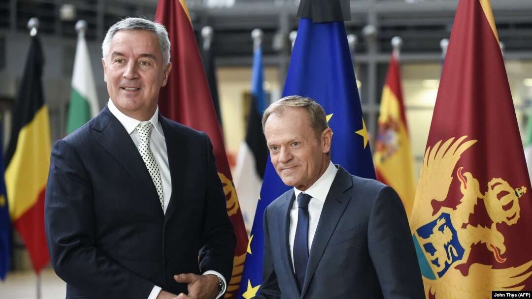 Predsjednik Crne Gore Milo Đukanović i predsjednik Savjeta Evrope Donalnd Tusk, ilustrativna fotografija