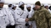 Президент України, верховний головнокомандувач ЗСУ Петро Порошенко під час навчань на полігоні з бойовою стрільбою. Чернігівщина, 3 грудня 2018 року