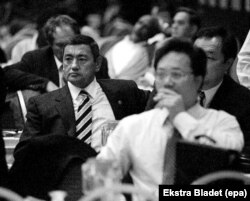 The U.S. Treasury Department has said that Rakhimov, pictured here in Ankara in 1998, is "one of Uzbekistan's leading criminals."