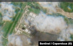 Нефтеюаза "Кристалл" в Энгельсе, спутниковый снимок за 12 июня