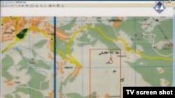 Vojna mapa Sarajeva prikazana u sudnici