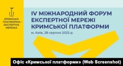 Афіша четвертого міжнародного форуму експертної мережі «Кримської платформи»