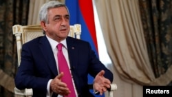 Նախագահ Սերժ Սարգսյանը հարցազրույցի ժամանակ, հունիս, 2016թ․