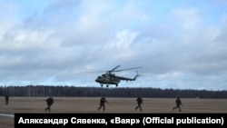 Архіўнае фота. Вучэньні «Саюзная рашучасьць-2022» у Беларусі. 10 лютага 2022 году
